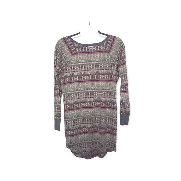 VICTORIA’S SECRET Fairisle Thermal Nightgown Pajamas M - Picture 3 of 7